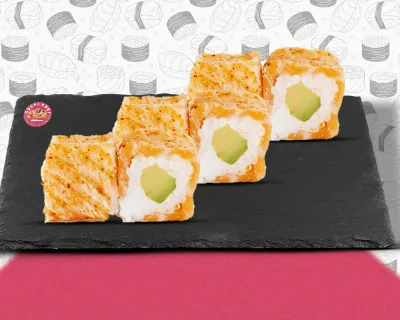 S6 Saumon Tataki Avocat Cheese